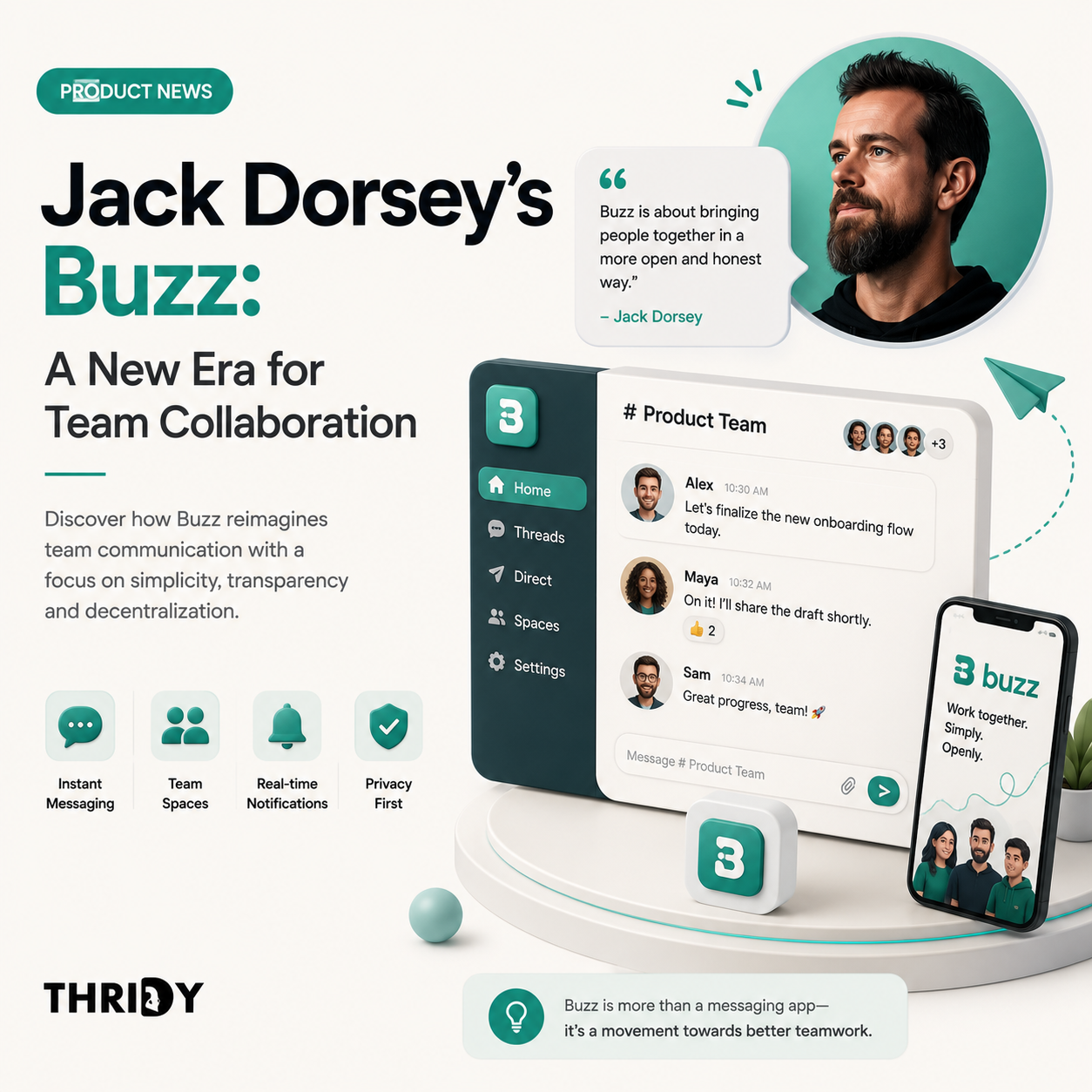 Jack Dorsey's Buzz: A New Era for Team Collaboration