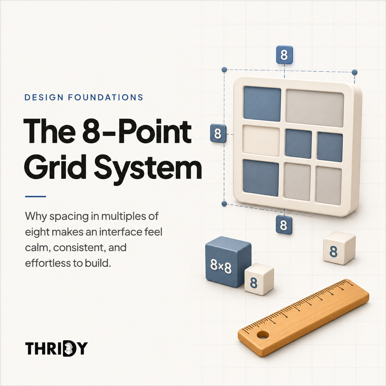 The 8-Point Grid System: How Spacing in Eights Makes UI Feel Consistent