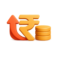 High Returns Rupee 3D icon