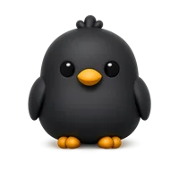 Black Bird 3D icon