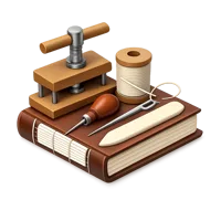 Bookbinding 3D icon