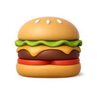 Burger 3D icon