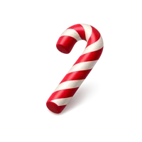 Candy Cane 3D icon