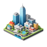 City 3D icon