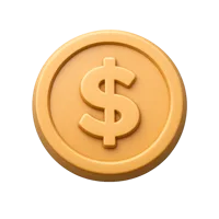 Coin 3D icon