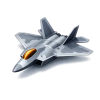F-22 Fighter Jet 3D icon