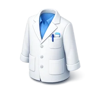 Lab Coat 3D icon
