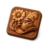 Leather Carving 3D icon