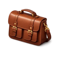 Leather Satchel 3D icon