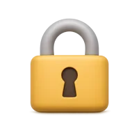 Lock 3D icon