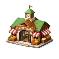Market Hall 3D icon