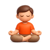 Meditating Person 3D icon