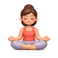 Meditating Woman 3D icon