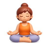 Meditating Woman 3D icon