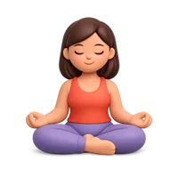 Meditating Woman 3D icon