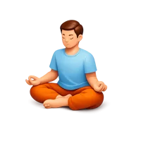 Meditation 3D icon
