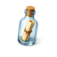 Message Bottle 3D icon