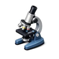 Microscope 3D icon