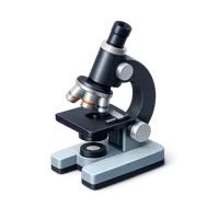 Microscope 3D icon