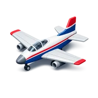 Model Airplane 3D icon