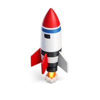 Model Rocket 3D icon