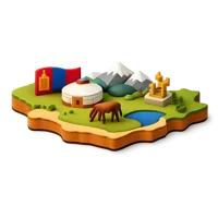 Mongolia 3D icon