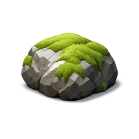 Mossy Boulder 3D icon