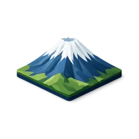 Mount Fuji 3D icon