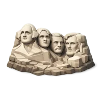Mount Rushmore 3D icon