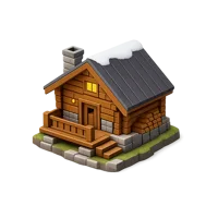 Mountain Hut 3D icon