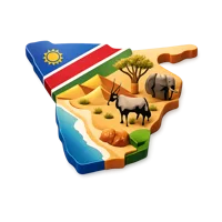 Namibia 3D icon