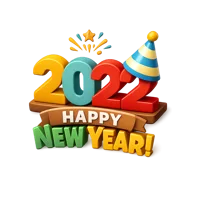 New Year 3D icon