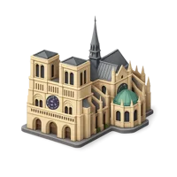 Notre Dame 3D icon
