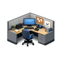 Office Cubicle 3D icon