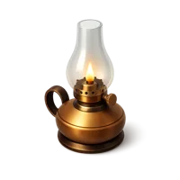 Oil Lamp 3D icon