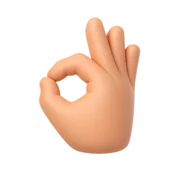 OK Gesture 3D icon