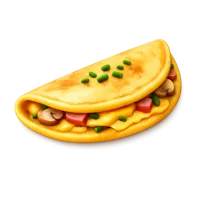 Omelette 3D icon