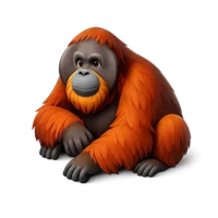 Orangutan 3D icon