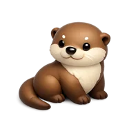 Otter 3D icon