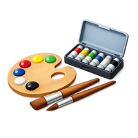 Paint Set 3D icon