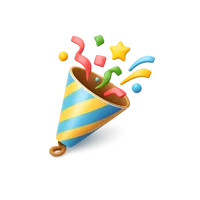 Party Popper 3D icon