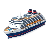 Passenger Ship 3D icon