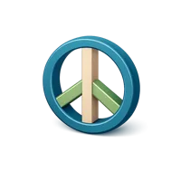 Peace Sign 3D icon
