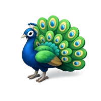 Peacock 3D icon