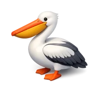 Pelican 3D icon