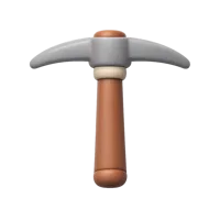 Pickaxe 3D icon