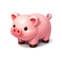 Pig 3D icon