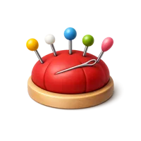 Pincushion 3D icon