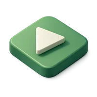 Play Button 3D icon