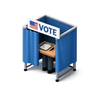 Polling Booth 3D icon